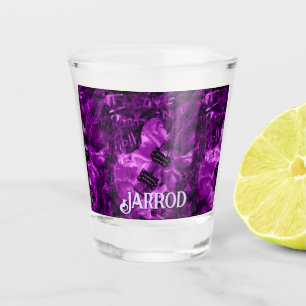 I Love Rock 'N Roll Electric Guitar Personalised Shot Glass