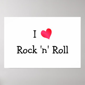 I Love Rock 'n' Roll Poster