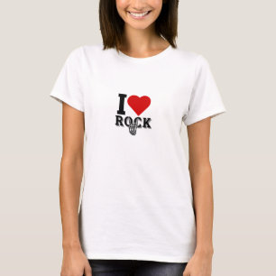 I love rock - rock and roll lover T-Shirt