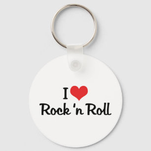 I Love Rock & Roll Keychain