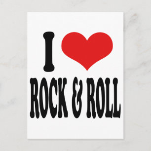I Love Rock & Roll Postcard