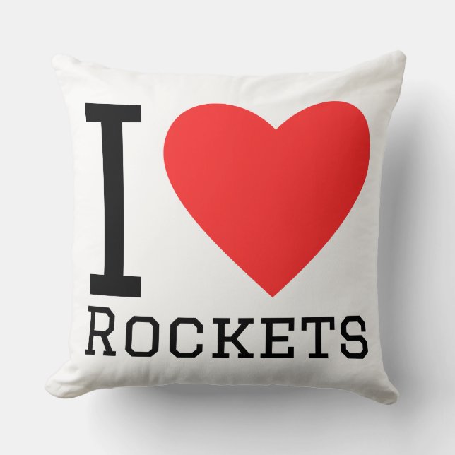 I love rockets cushion (Front)
