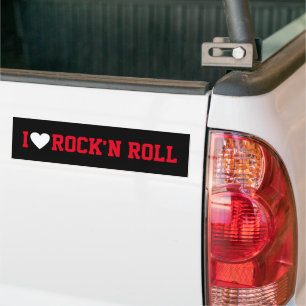 i love rock'n roll bumper sticker