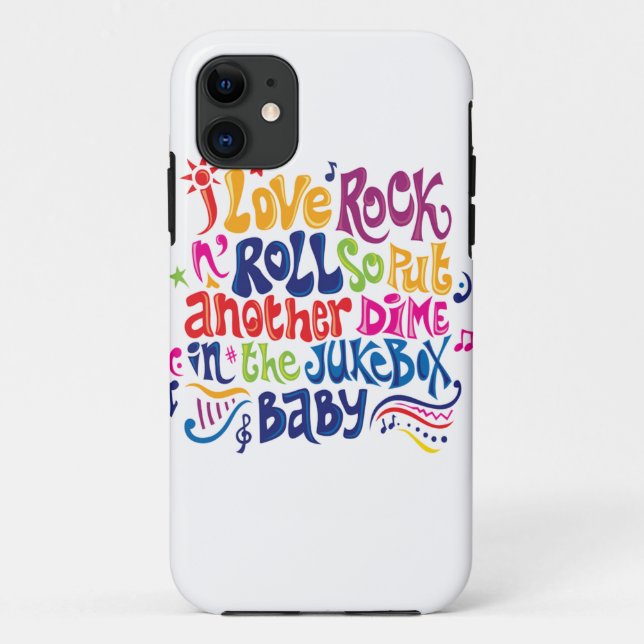 I love rock'n roll Case-Mate iPhone case (Back)