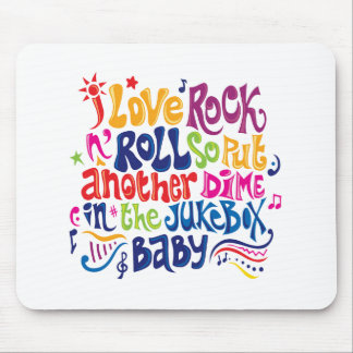 I love rock'n roll mouse pad