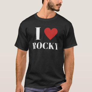 I Love ROCKY Heart Family Lover T Shirt