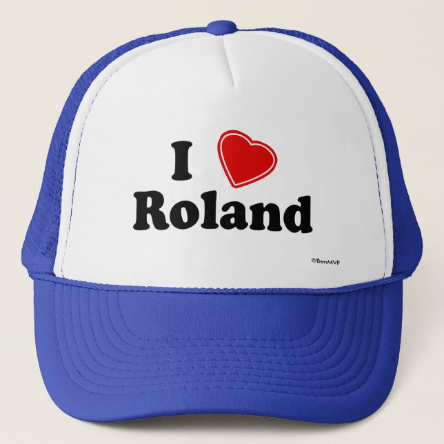 I Love Roland Trucker Hat (Front)