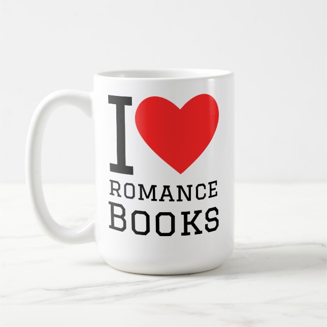 I love romance books coffee mug (Left)