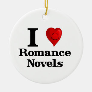 I Love Romance Novels Ceramic Tree Decoration