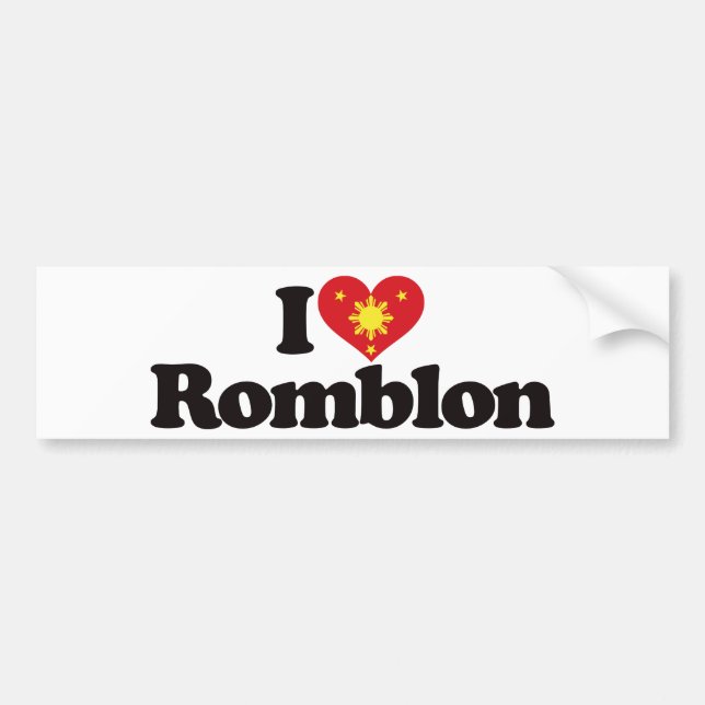I Love Romblon Bumper Sticker (Front)