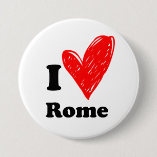 I Love Rome 7.5 Cm Round Badge