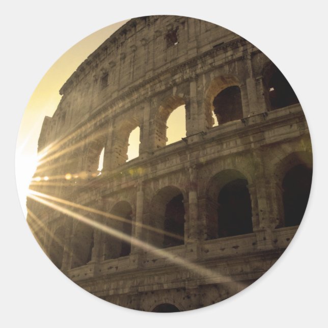 I love Rome - Colosseum Classic Round Sticker (Front)