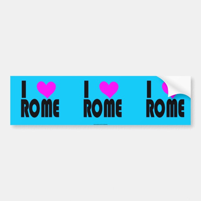 I Love Rome Italy bumper sticker (Front)