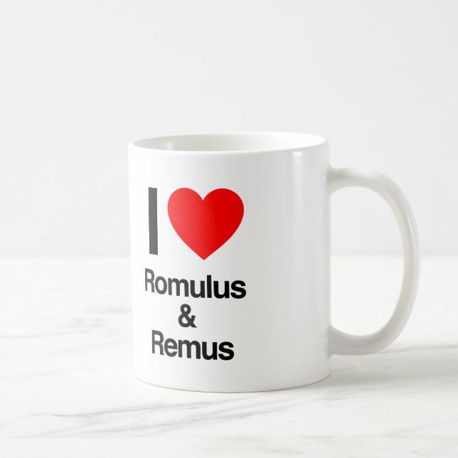 i love romulus and remus coffee mug (Right)