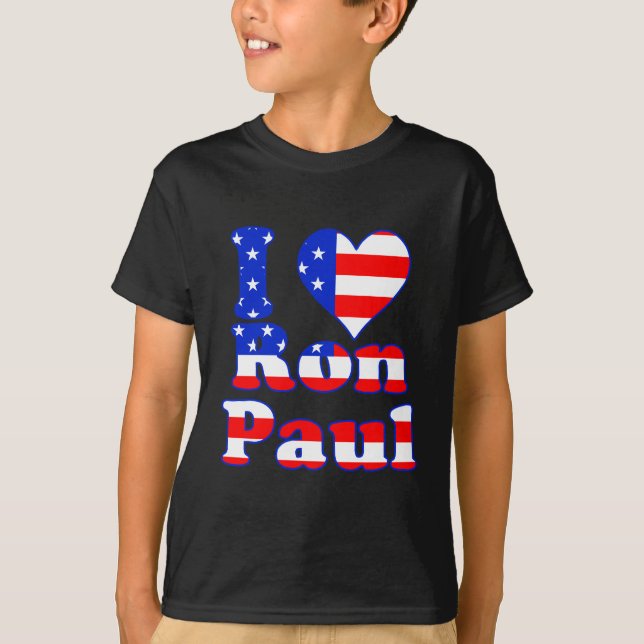 I Love Ron Paul T-Shirt (Front)