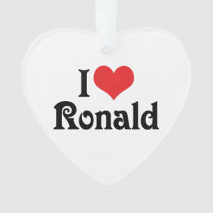I Love Ronald Ornament