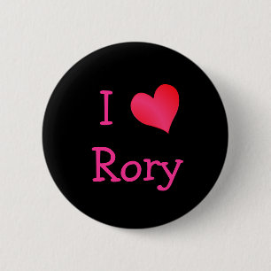 I Love Rory 6 Cm Round Badge