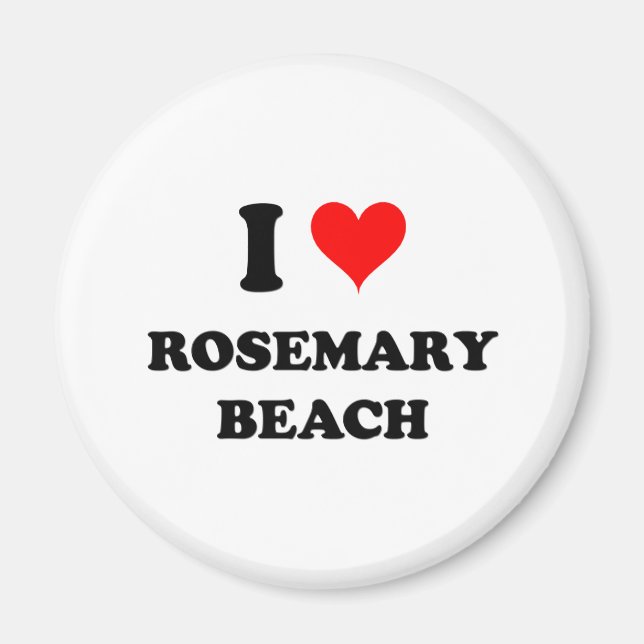 I Love Rosemary Beach Florida Magnet (Front)