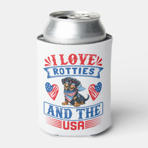 I love Rotties and the USA Can Cooler
