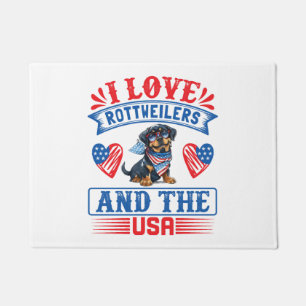 I love Rottweilers and the USA Doormat
