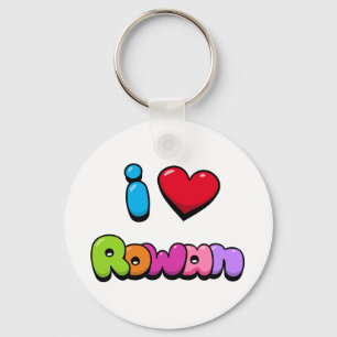 I Love Rowan Key Ring