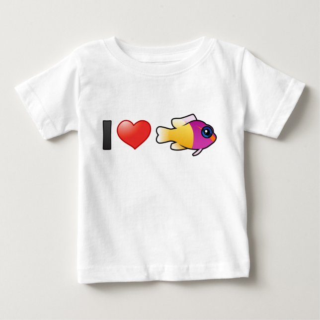 I Love Royal Dottyback Baby T-Shirt (Front)