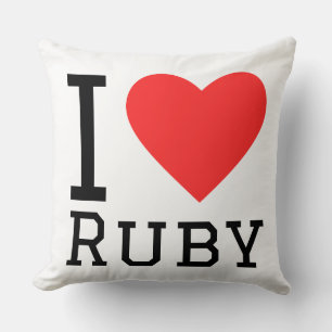 I love Ruby  Cushion