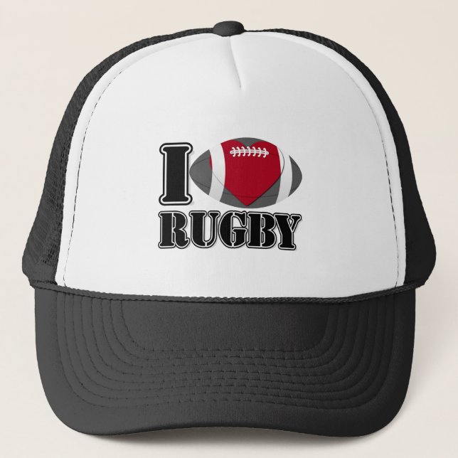 I Love Rugby - Hat (Front)