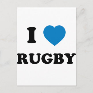 I Love Rugby Postcard
