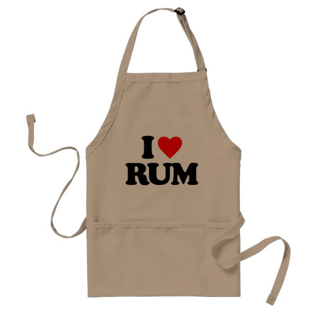 I LOVE RUM STANDARD APRON (Front)