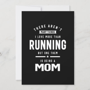 I love Running. I Love Being a Mum Invitation