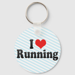 I Love Running Key Ring