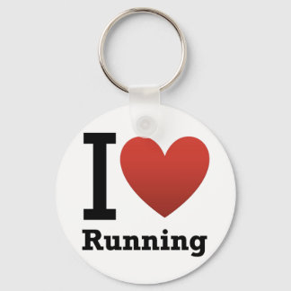 I Love Running Key Ring