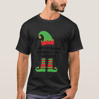 I Love Running Running s My Favourite Running Elf T-Shirt