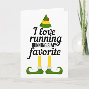 I Love Running, Running's My Favorite Funny Christ Card