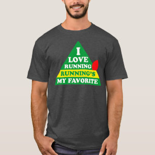 I Love Running Runnings My Favourite Funny Christm T-Shirt