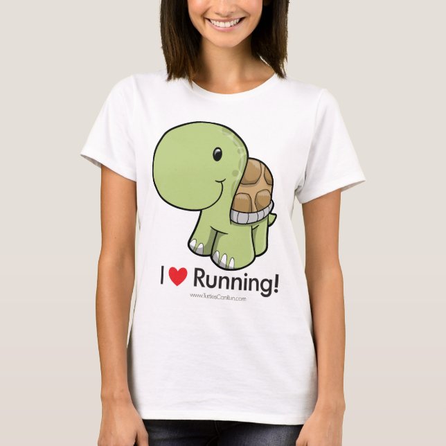 I Love Running - Turtle T-Shirt (Front)
