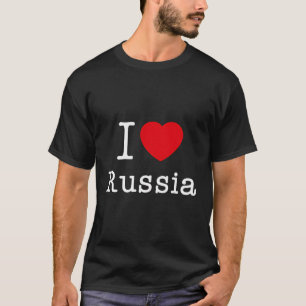 I Love Russia Cool Russia Illustration Graphic Des T-Shirt
