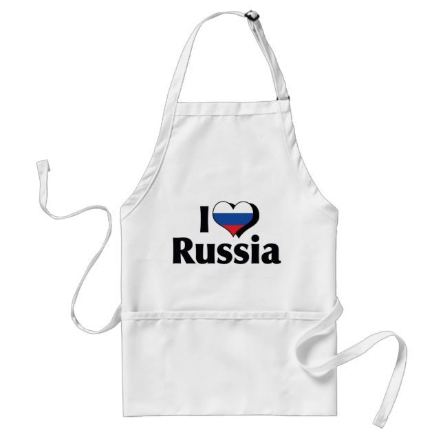 I Love Russia Flag Standard Apron (Front)