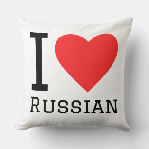 I love Russian  Cushion