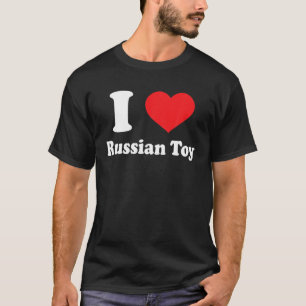 I Love Russian Toy Dog Breed Lovers Animals T-Shirt