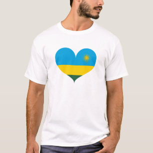 I Love Rwanda Flag T-Shirt
