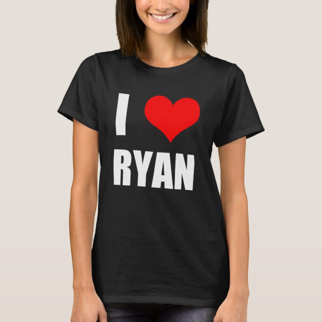 I Love Ryan   Heart T-Shirt (Front)