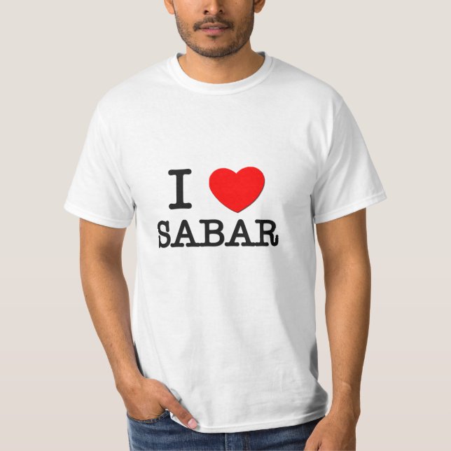 I Love Sabar T-Shirt (Front)