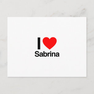 i love sabrina postcard