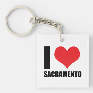 I love Sacramento Key Ring
