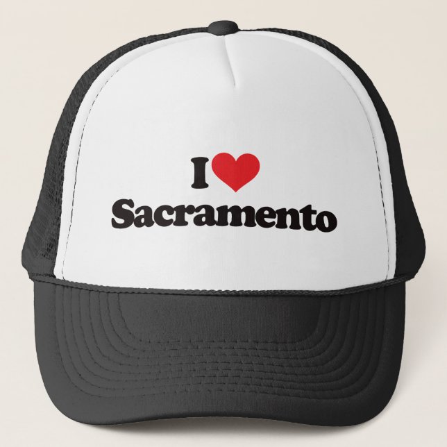 I Love Sacramento Trucker Hat (Front)