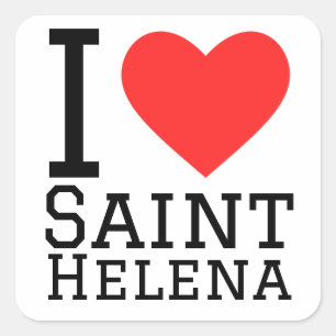 I love Saint Helena  Square Sticker