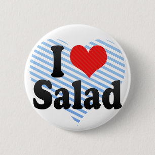 I Love Salad 6 Cm Round Badge