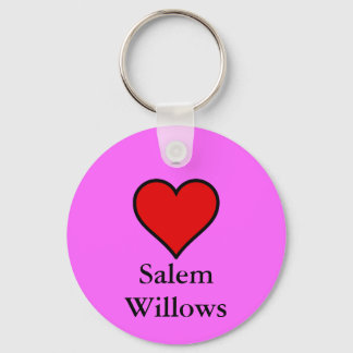 I Love Salem Willows Key Ring